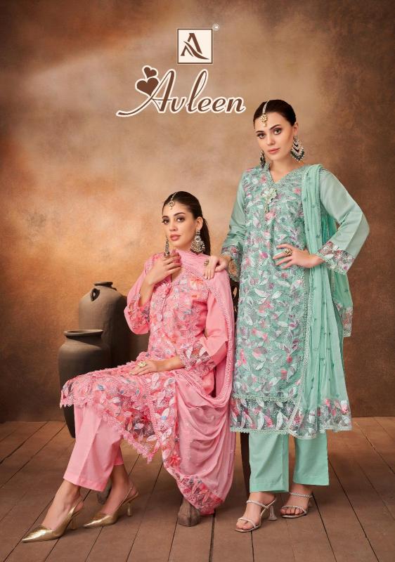 avleen by alok zam cotton pretty look modern dress