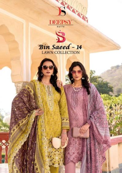 deepsy suit bin saeed vol 14 cotton comfortable dress material 
