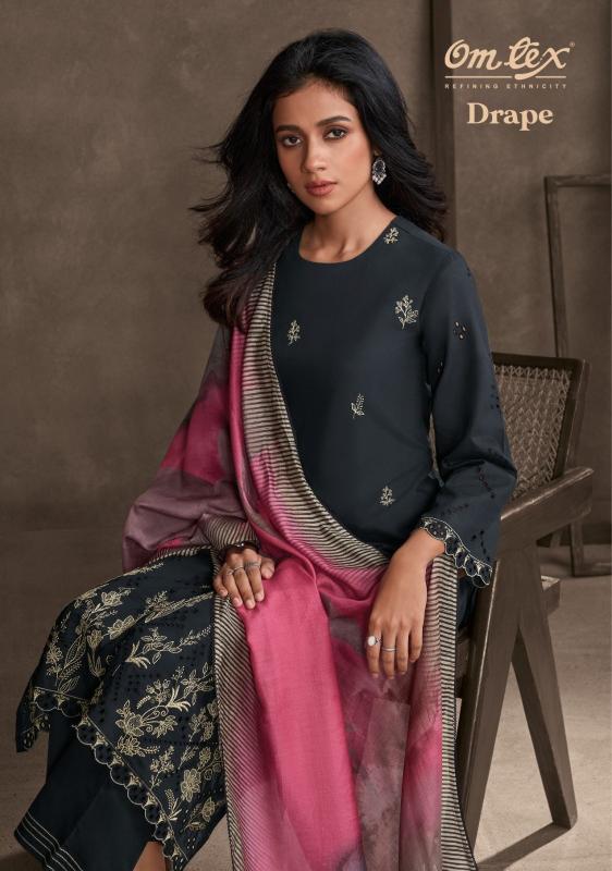 drape by omtex lawn cotton unique colors dress material 