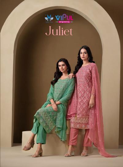 juliet by vipul fashion crinkle chiffon fashionable dress material 