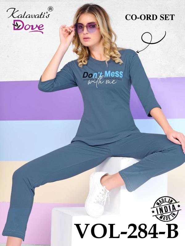 kalavatis dove 284 b cotton hosiery long sleeves stylish fully stitch women night suit