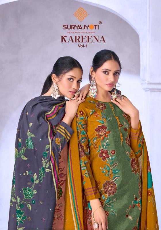 kareena vol 1 by suryajyoti modal discharge print daily wear 3pcs dress