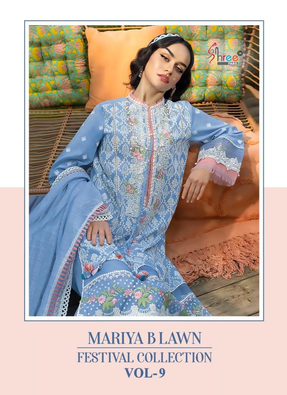 mariya b lawn festival collection vol 9 by shree fabs cotton pakistani suit 