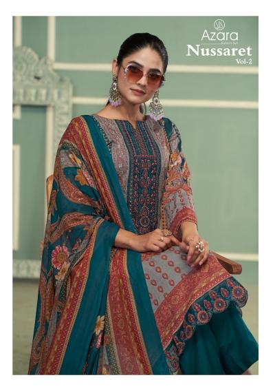 nussaret vol 2 by azara radhika fashion cotton daily wear dress material 