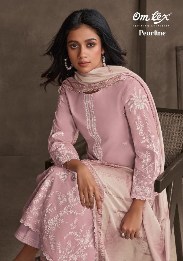 omtex launch pearline lawn cotton gorgeous look dress material 