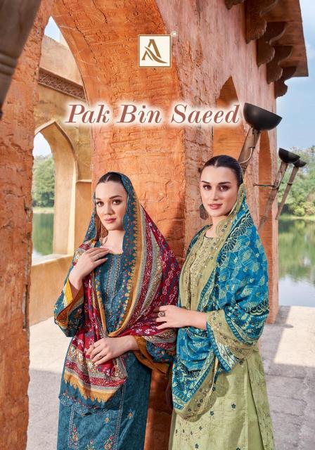 pak bin saeed by alok cotton comfortable pakistani dress material online 