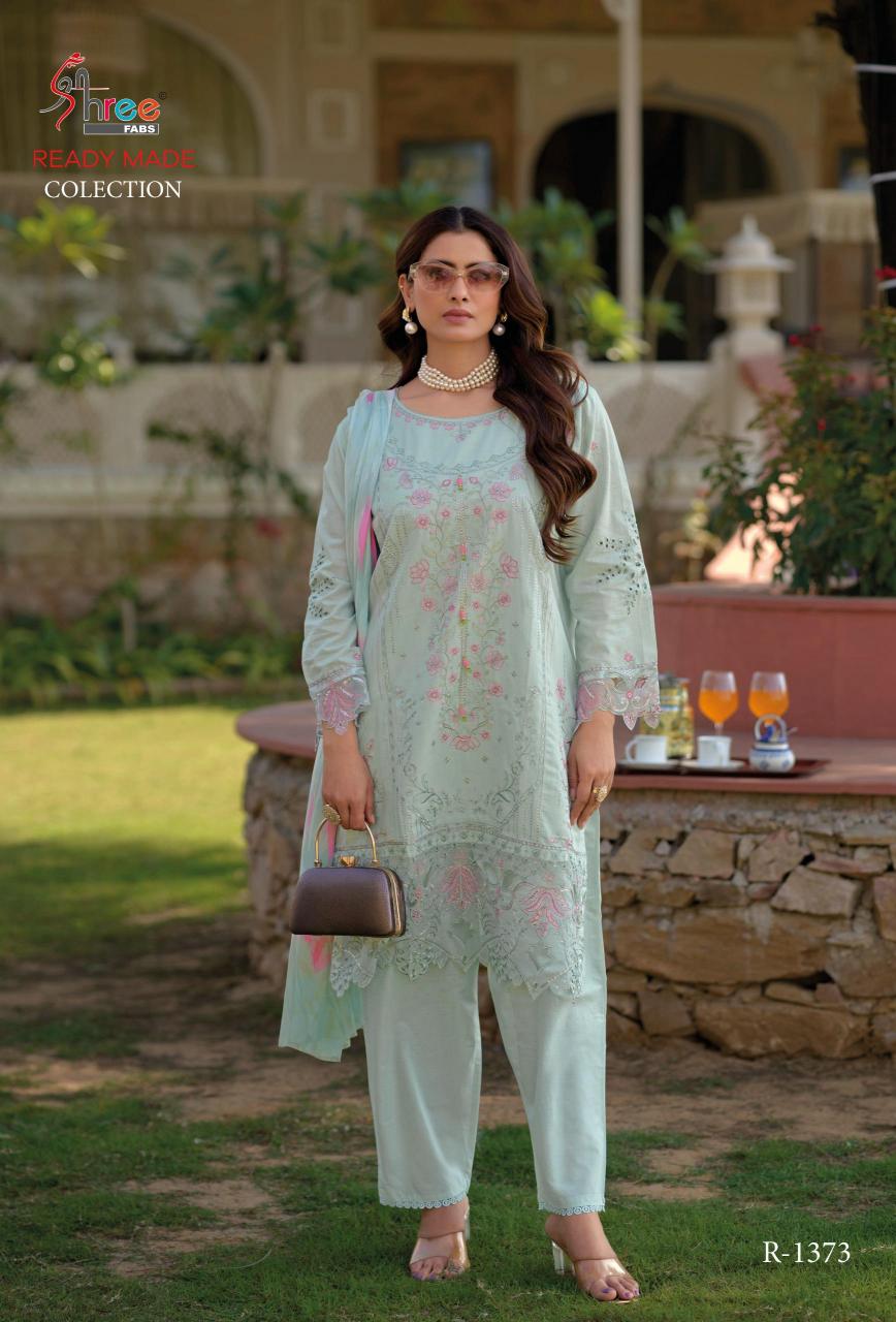 r 1373 by shree fabs cambric cotton readymade classic pakistani suit online 