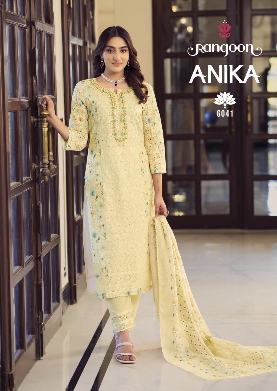 rangoon anika readymade elegant style cotton suit for womens 