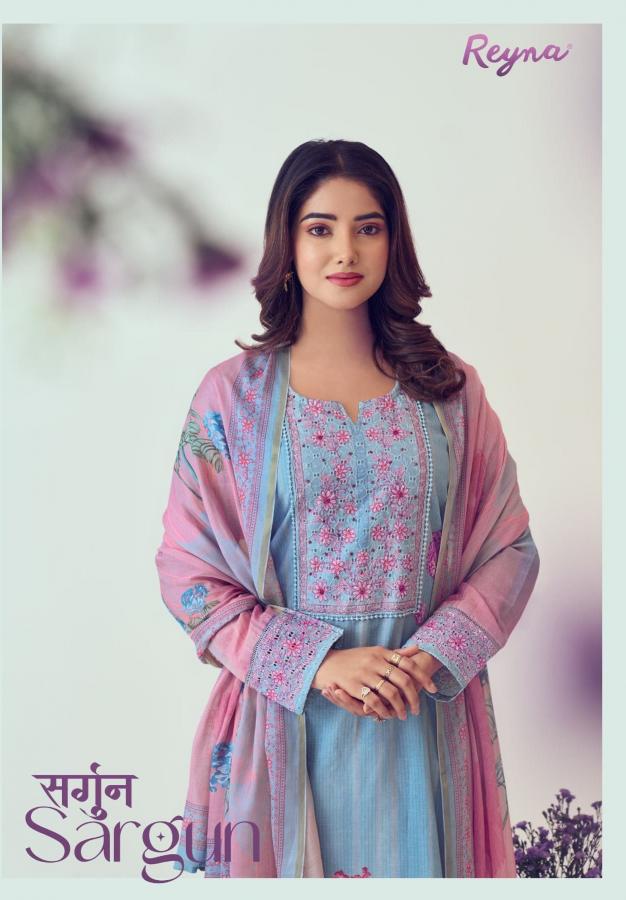 sargun by reyna linen print good dress material for womens