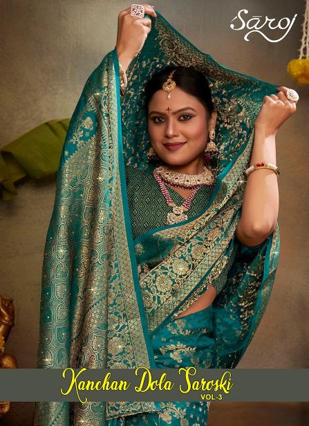 Saroj Kanchan dola swarovski vol.3 Dola silk saree