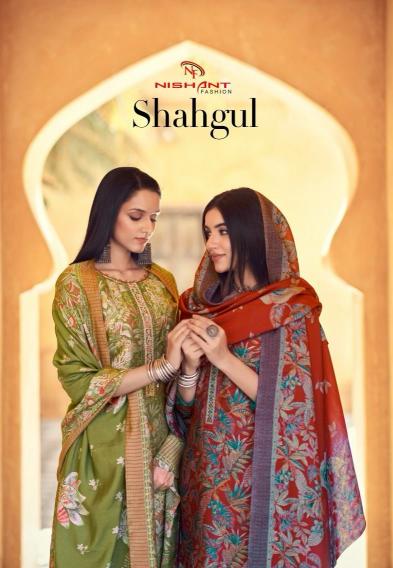 shahgul by nishant fashion luxurious muslin silk suit for women