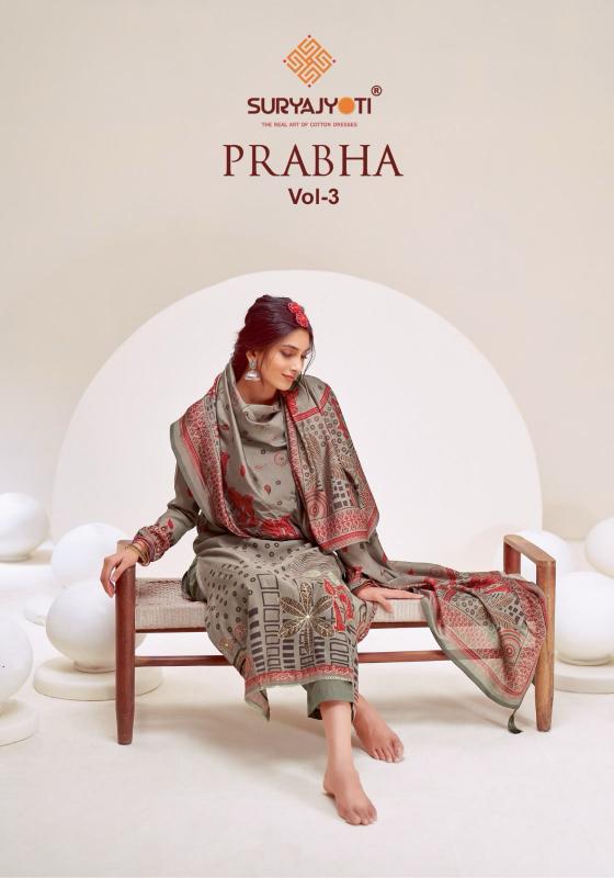 suryajyoti prabha vol 3 modal discharge print casual dress material 