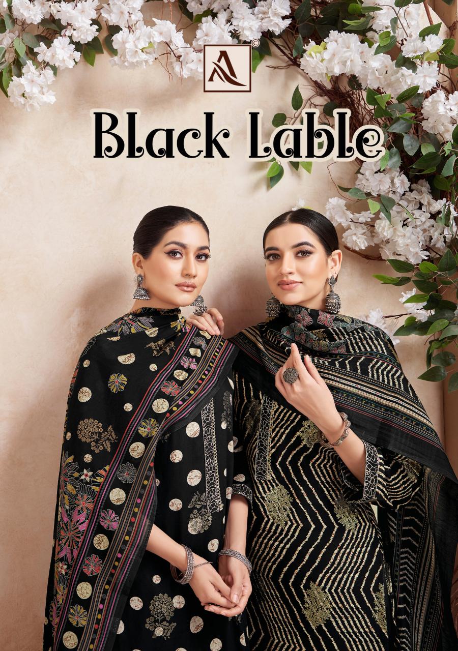 alok suit black lable unstitched dress