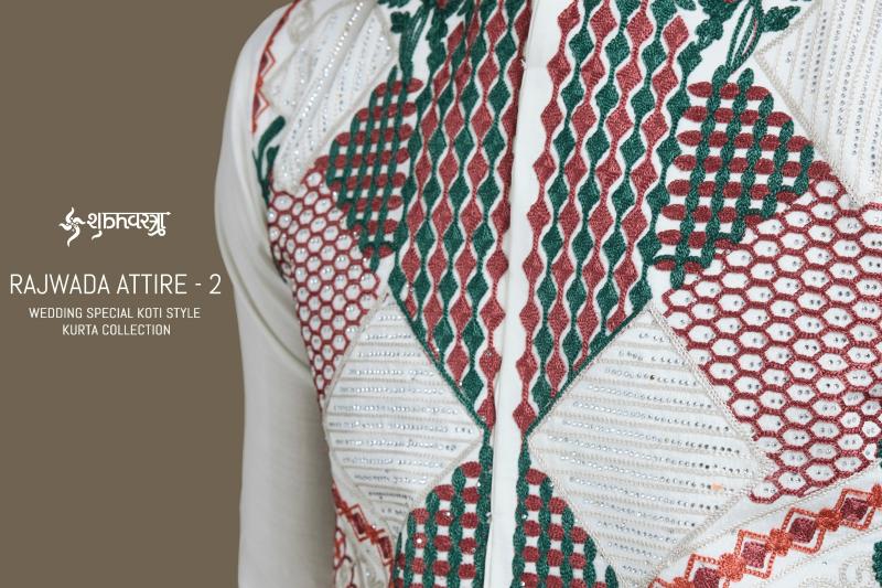 attire vol 2 by shubhvastra rajwada viscose silk readymade fashionable mens kurta 