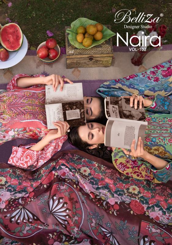 belliza designer naira vol 12 unstitched ladies suits 