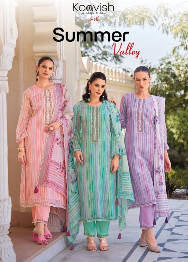 kaavish summer valley linen printed suits 