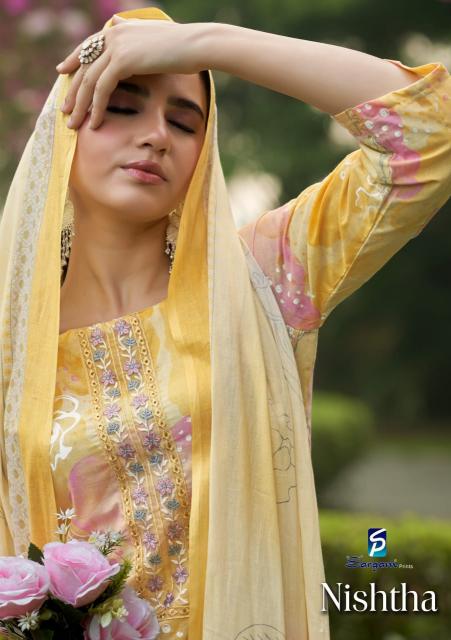 nishtha by sargam pure cambric designer dresses wholesaler