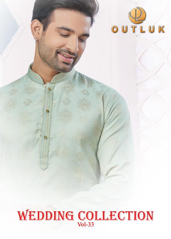  outluk wedding collection vol 33 readymade gorgeous look jacquard mens kurts 