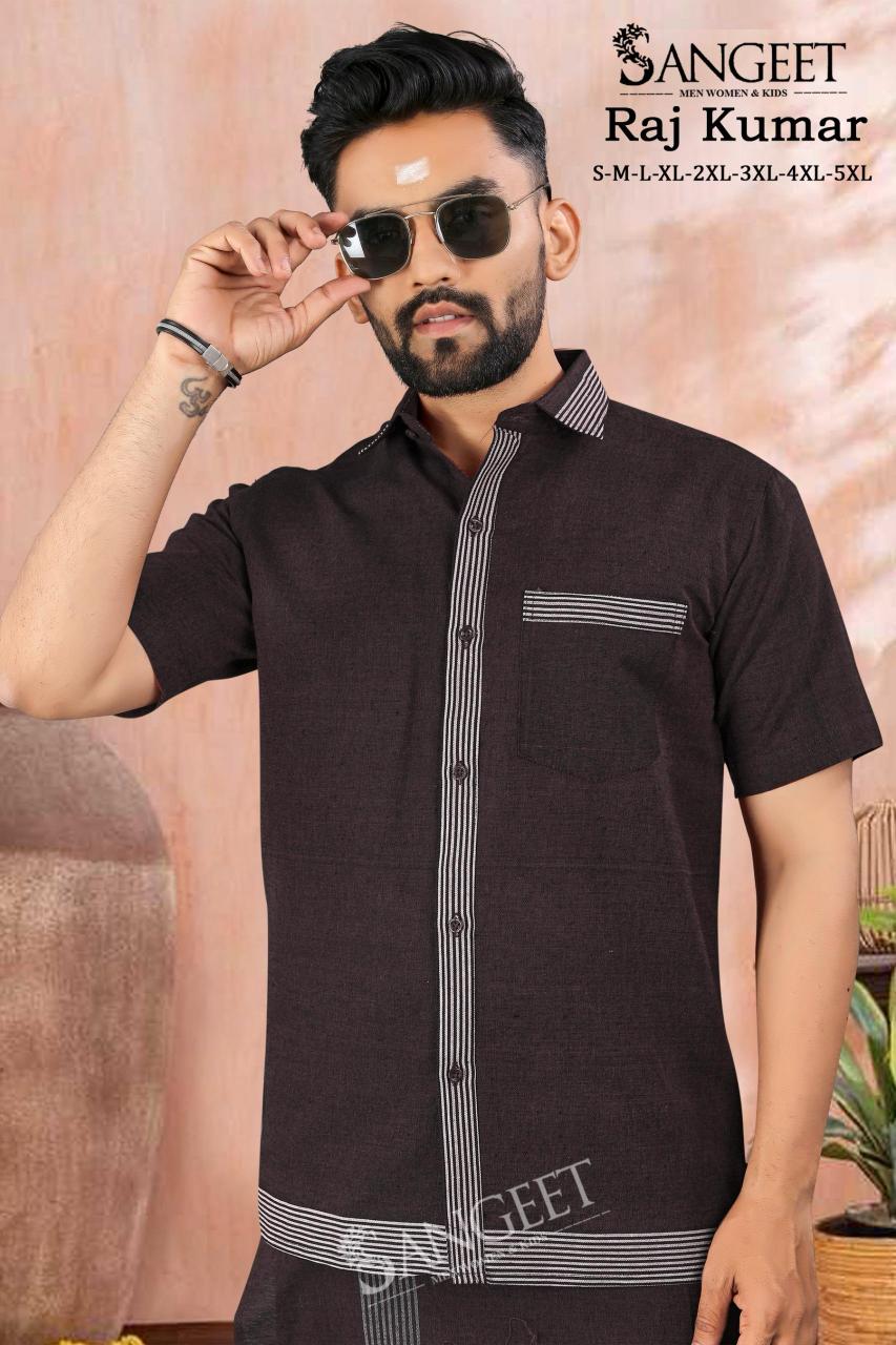 raj kumar south luxurious silk fully stitch big size mens kurta online 