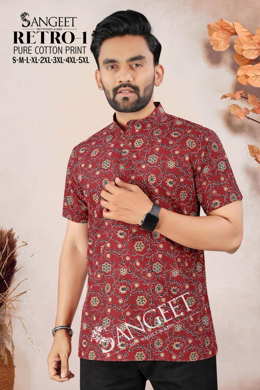 retro vol 1 cotton readymade casual big size mens kurta supplier 