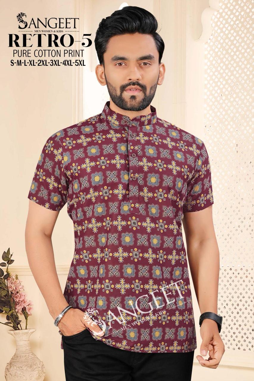 retro vol 5 readymade elegance style cotton print plus size mens kura