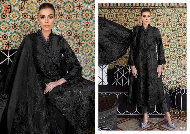 shraddha designer maria b lawn pakistani work dresses 