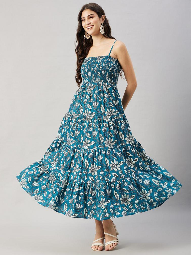 floral printed readymade elegance and beauty combo set gown 