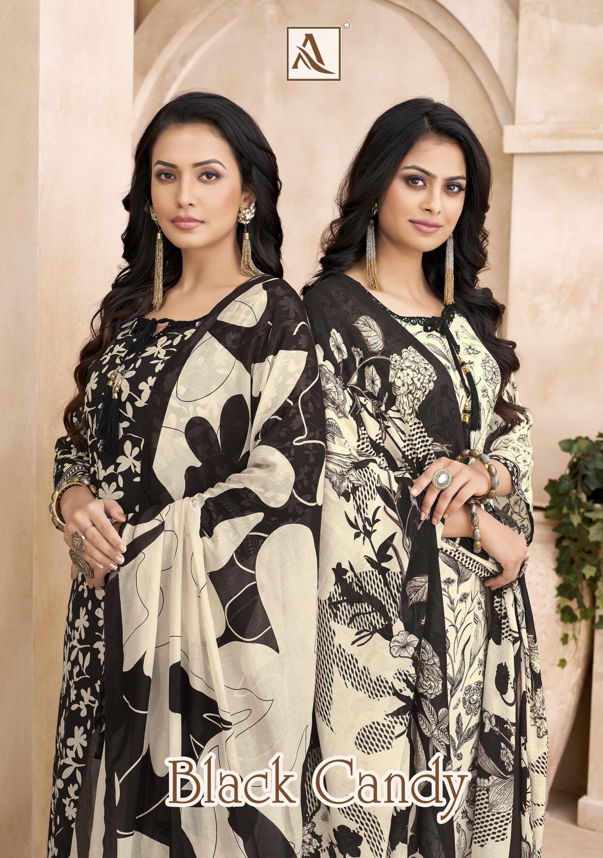 alok black candy viscose muslin modern pakistani unstitch 3pcs dress