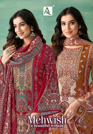 alok mehwish viscose rayon stylish look readymade pakistani big size suits 