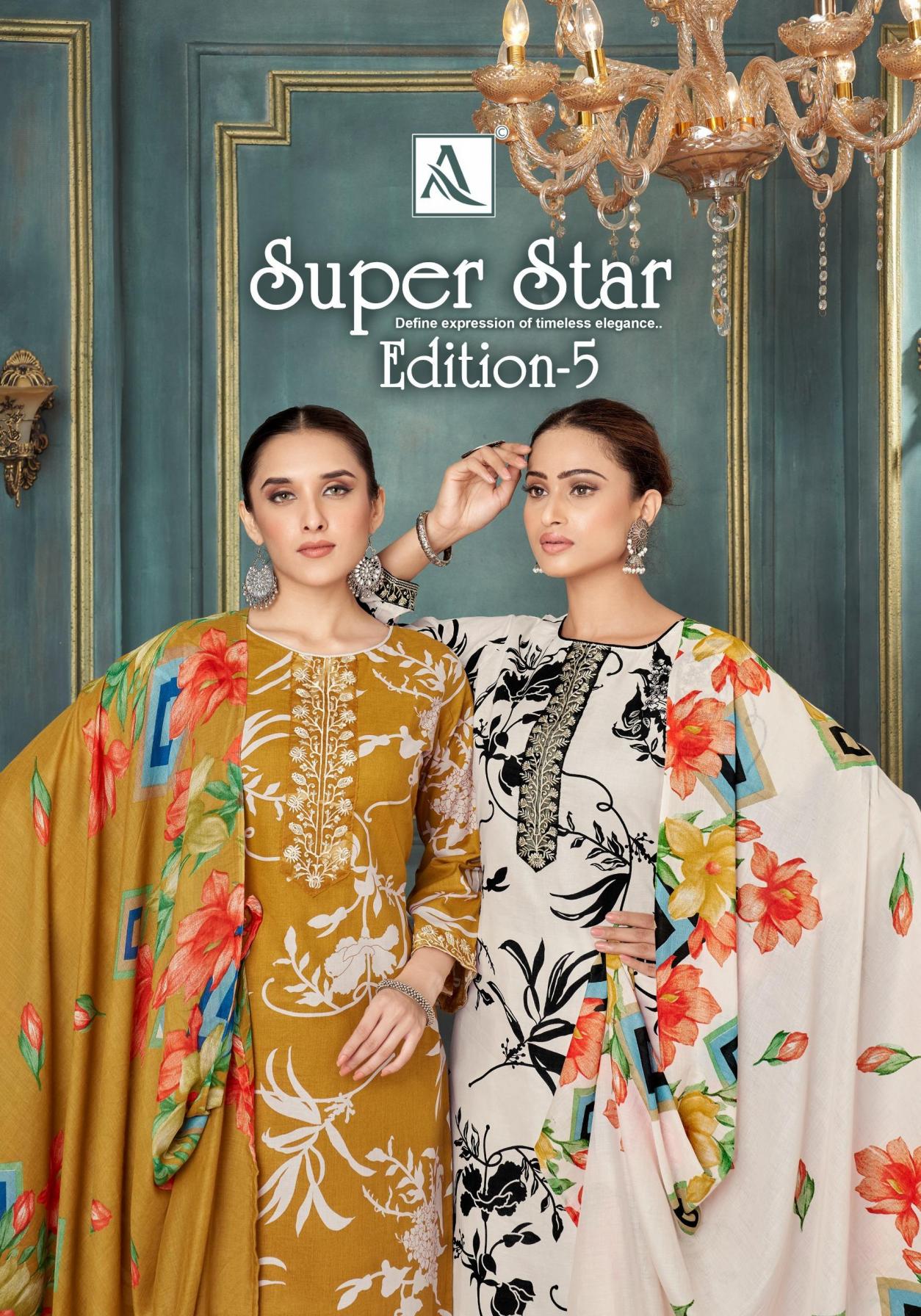 alok super star vol 5 cambric print modern pakistani dress materials 