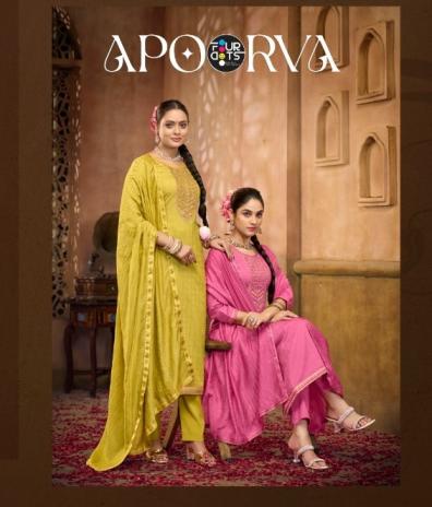 apoorva by fourdots bsy pattern work stylish big size readymade 3pcs dress
