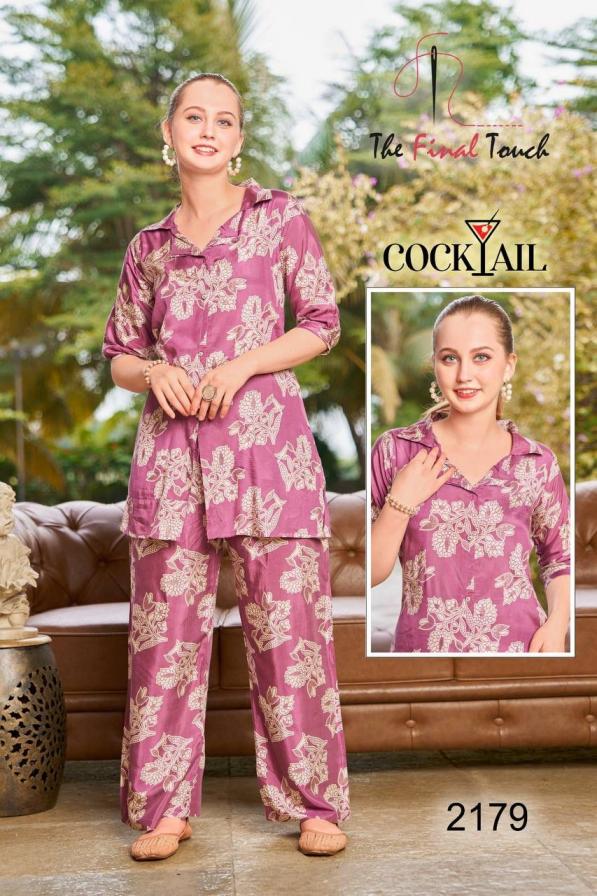 cocktail the final touch by rr fashion presents full stitch trendy co-ord set combo