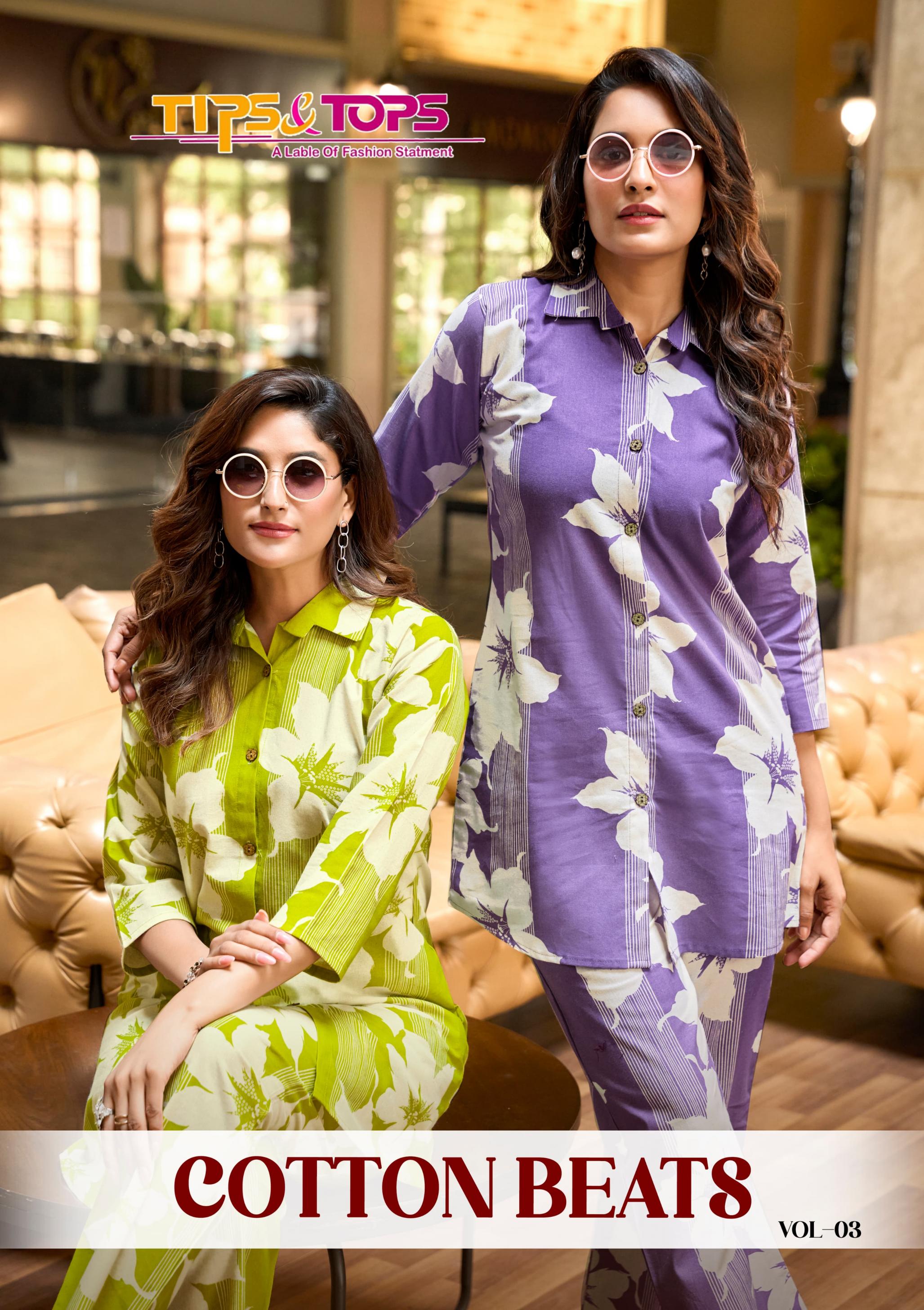 cotton beats vol 3 by tips & tops cotton flex readymade classic co-ord sets for womens 