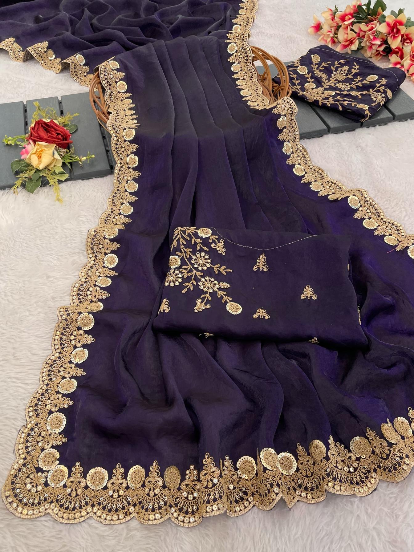 ds 741 new party wear silk saree collection 