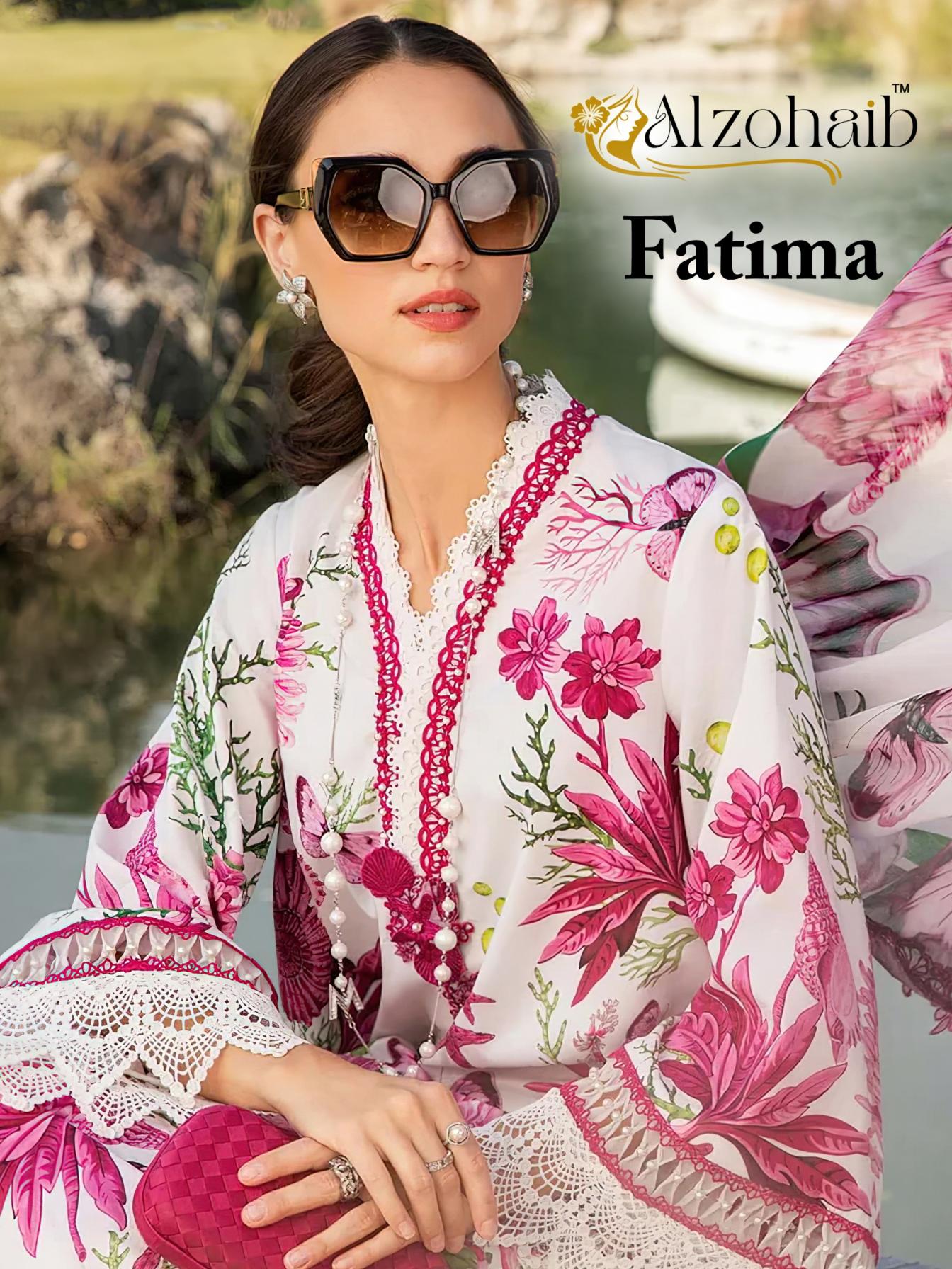 fatima by alzohaib cotton pakistani print salwar kameez online 