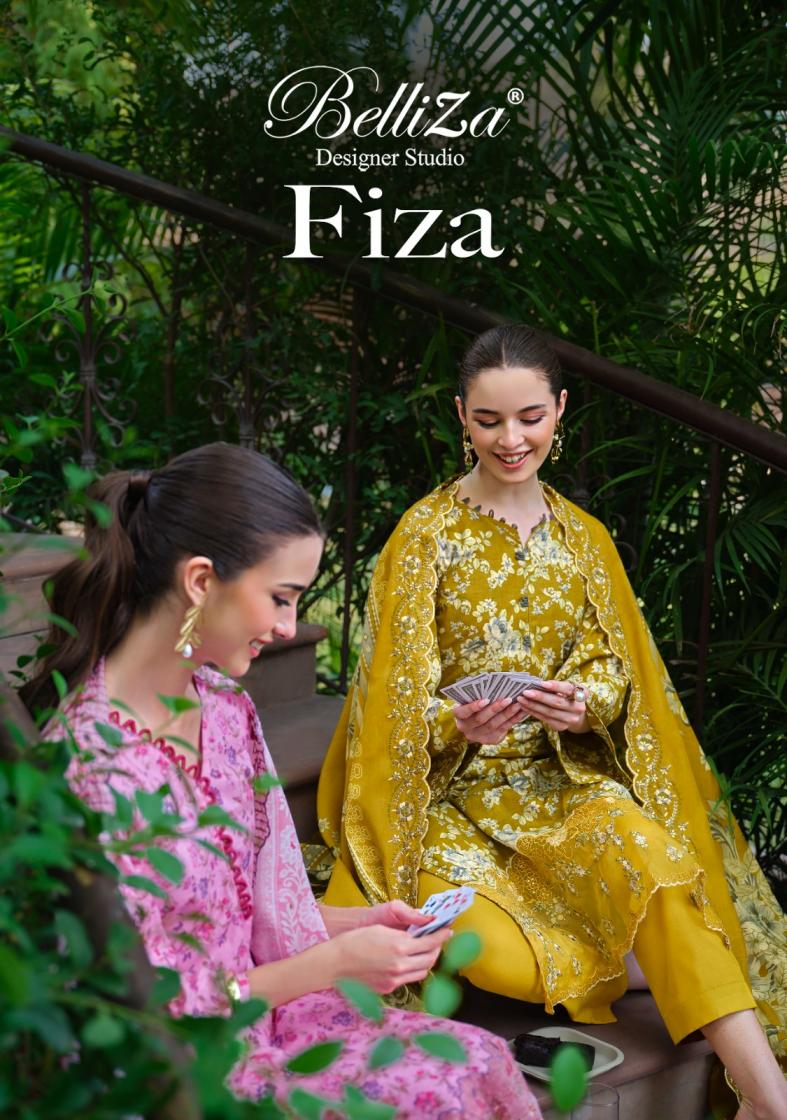 fiza by belliza designer cotton comfortable pakistani unstitch suits 
