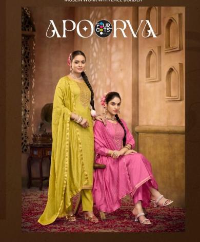 fourdots apoorva bsy work elegant style dress material for womens 