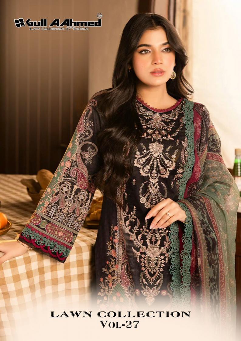 gull aahmed lawn collection vol 27 cotton shop trendy pakistani 3pcs dress