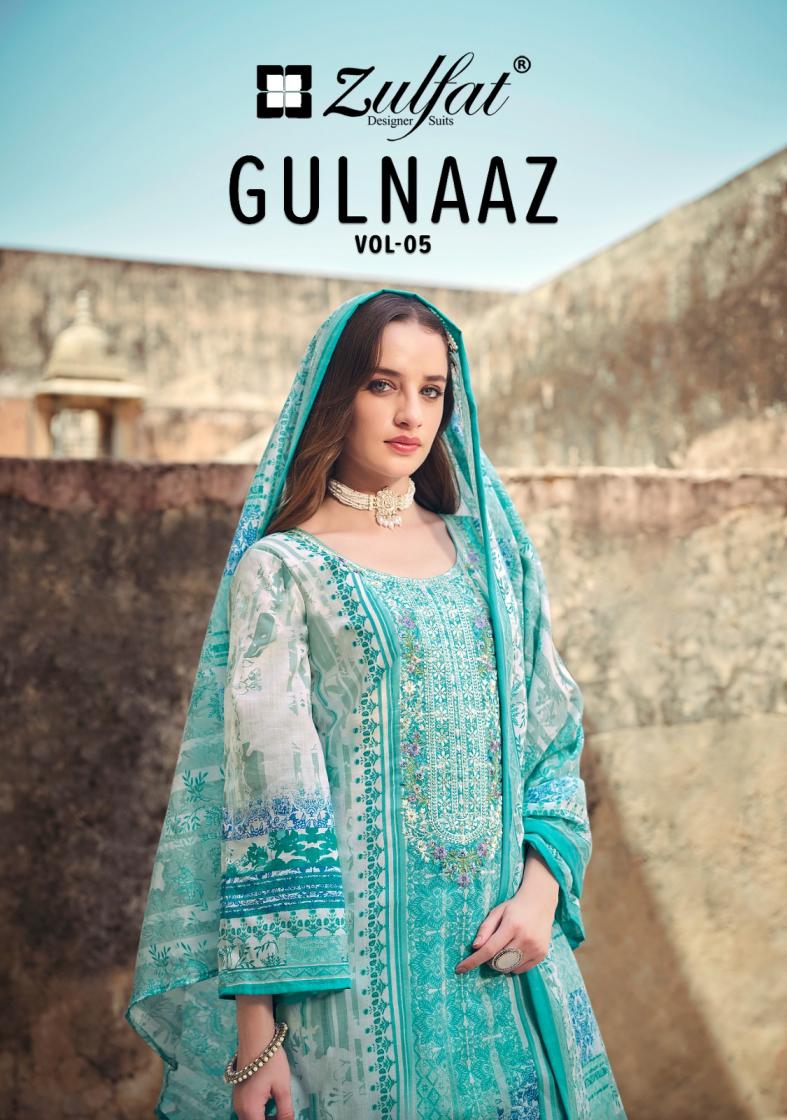 gulnaaz vol 5 by zulfat cotton readymade pakistani big size suit for womens 