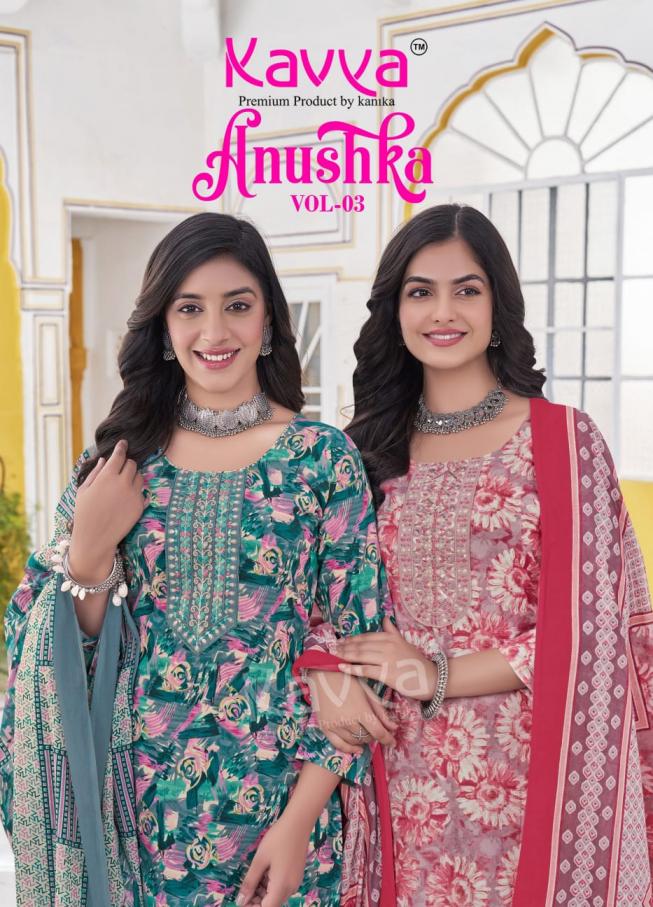 kavya anushka vol 3 cotton fully stitch casual salwar kameez 