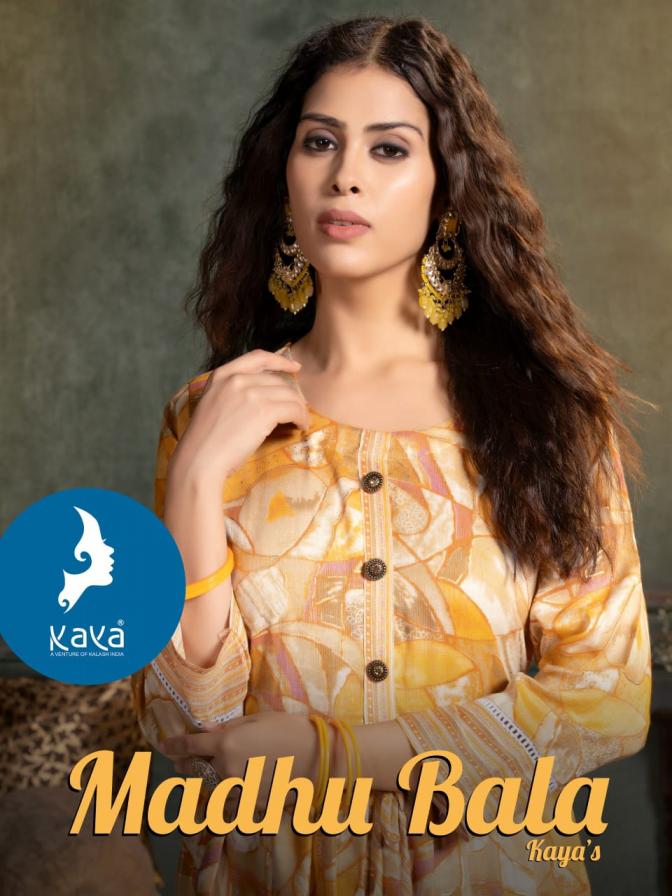kaya kurti presents madhubala readymade anarkali dress