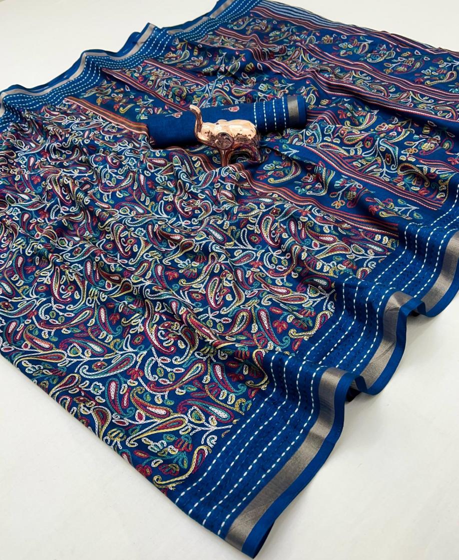 kc 8004 beautiful printed cotton crape best saree online 