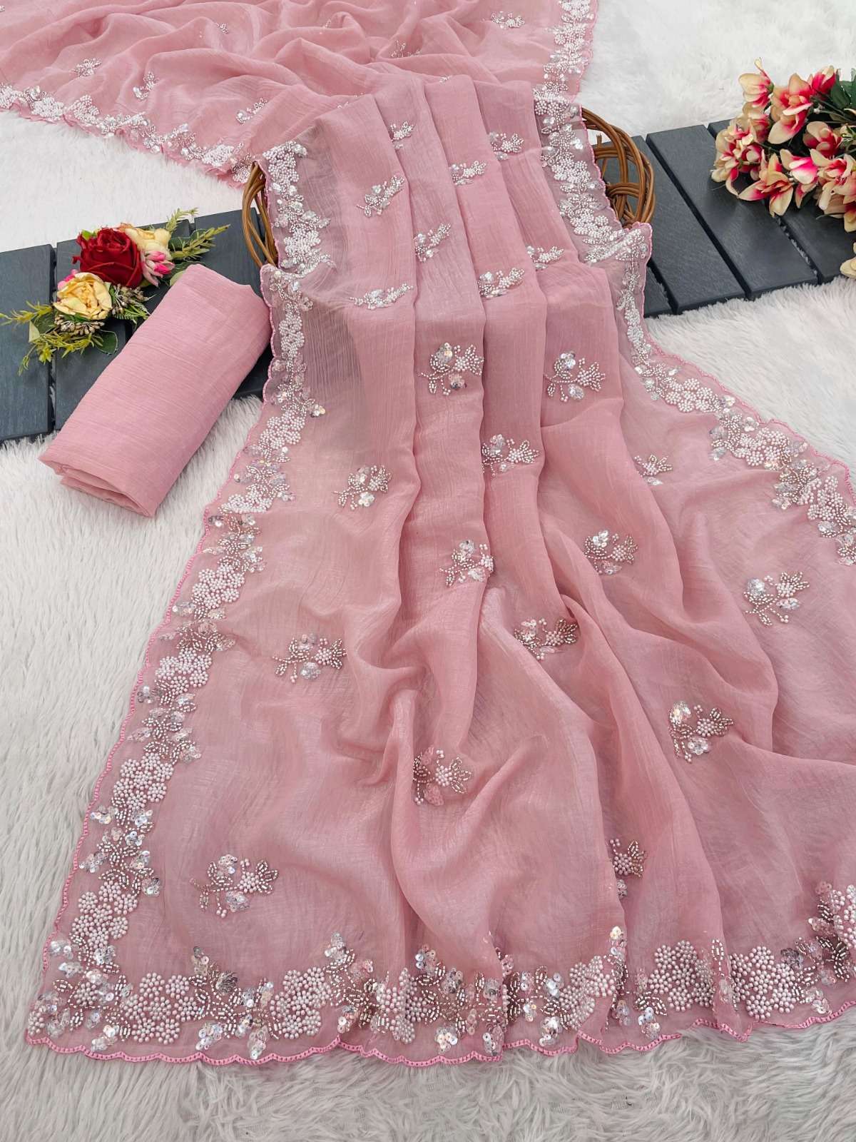 kc 879 premium pixel crush traditional sarees perfect for festivals