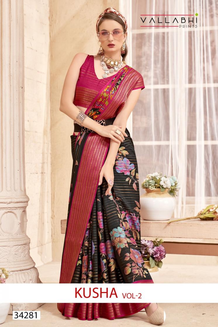 kusha vol 2 by vallabhi prints dola silk amazing saree for womens