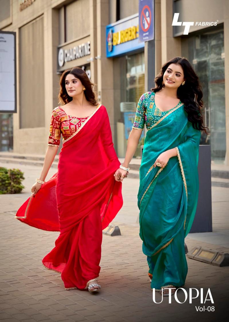 l.t.fashion presents utopia vol 8 latest unique saree collection 