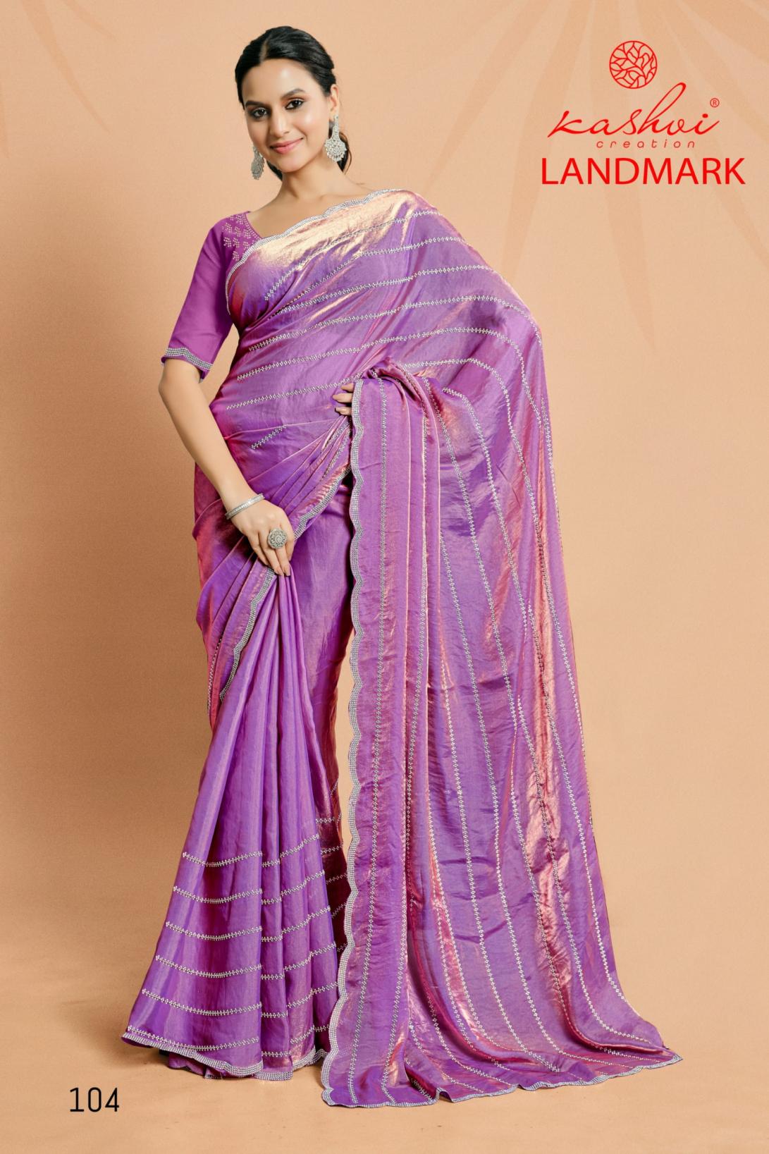 landmark by lt fashion malai silk party wear saree design 2025