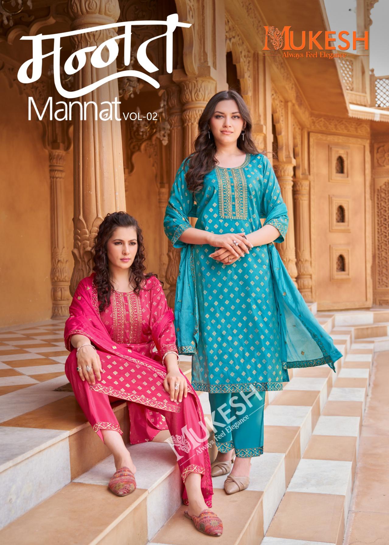 mannat vol 2 readymade classic viscose shimmer roman plus size suits online 