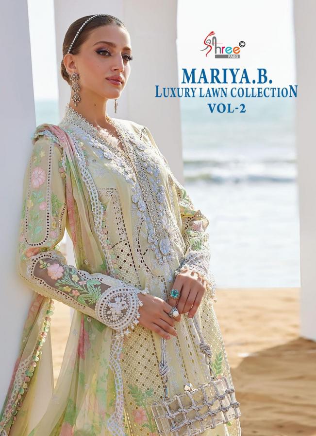 mariya b luxury lawn collection vol 2 by shree fabs cotton pakistani dress materials 