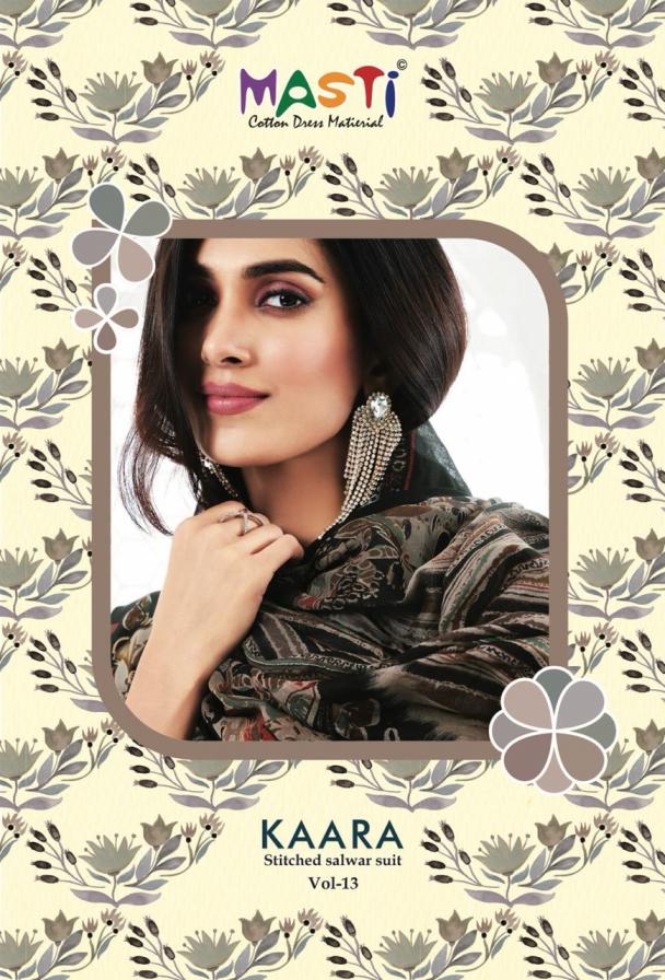 masti kaara vol 13 cotton readymade pretty look 3pcs dress