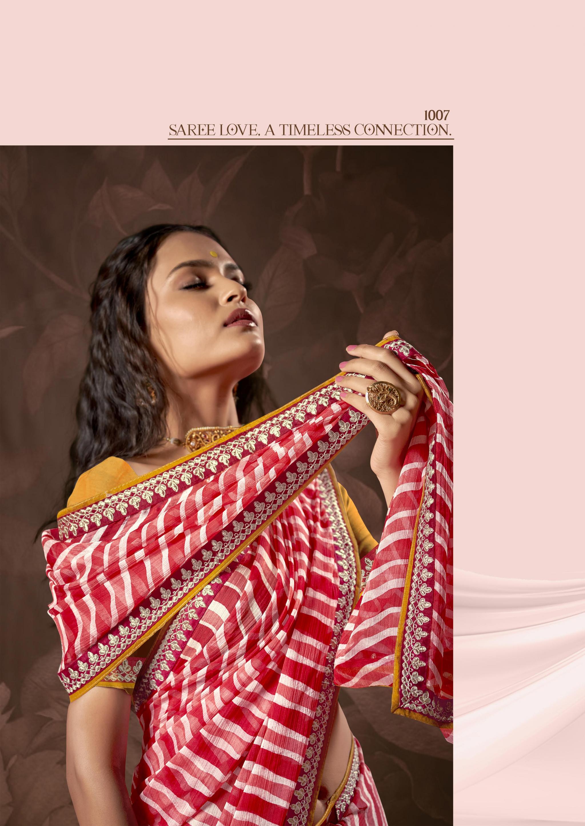 megha vol 4 by kashvi creation georgette daily wear saree wholesaler 